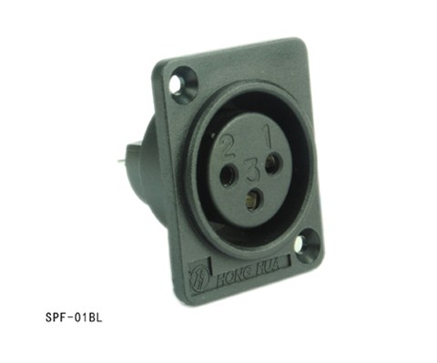 Xlr panel mount connector SPF-01BL